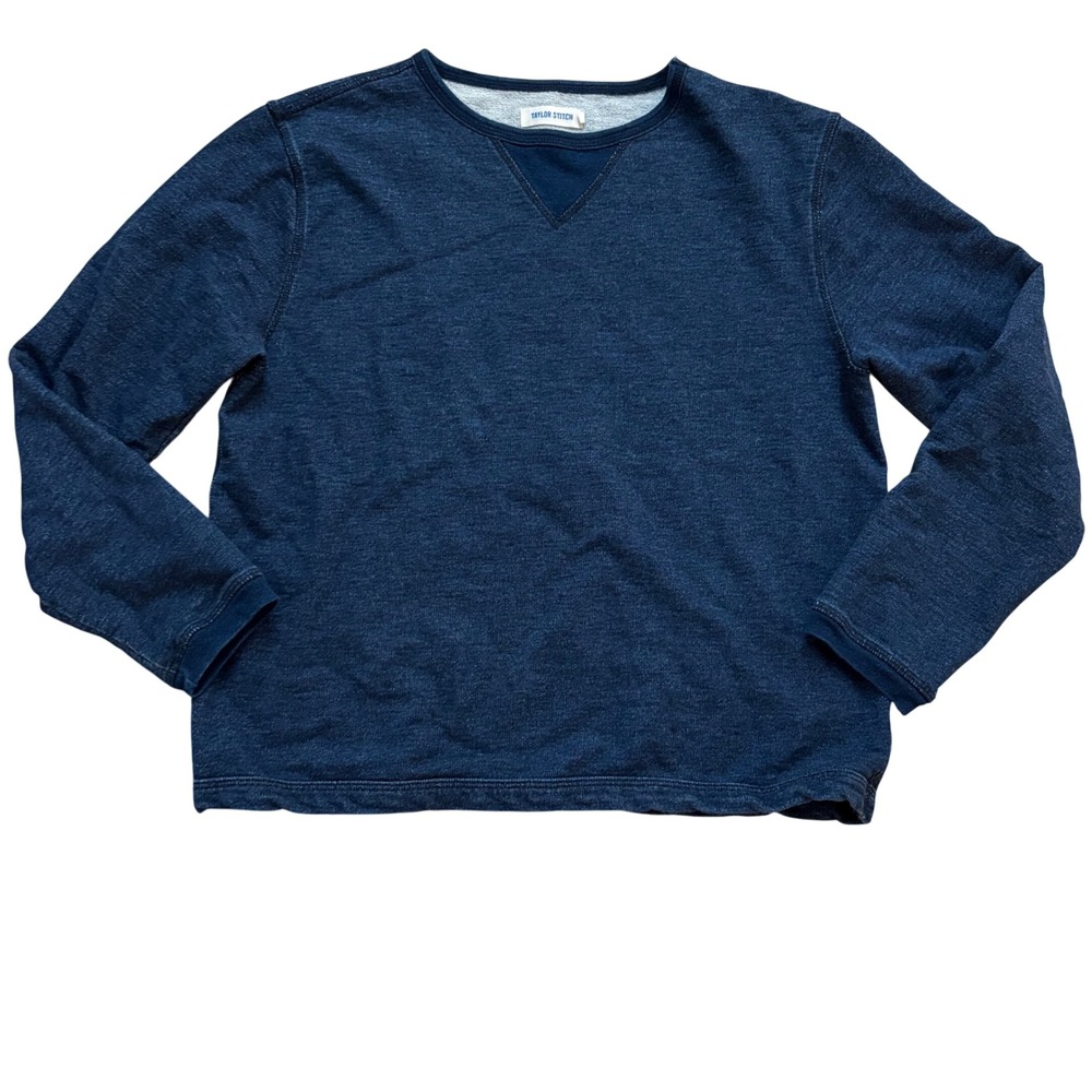 TAYLOR STITCH The Sunset Crew In Blue Size Medium